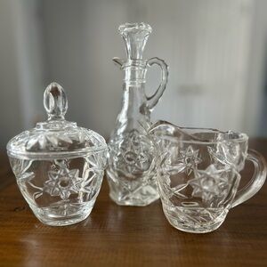 Vintage 1960 Anchor Hocking's "Early American Prescut" (EAPC) Star of David